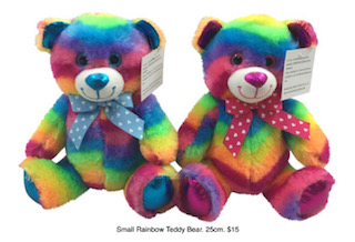 Small Rainbow Teddy Bear